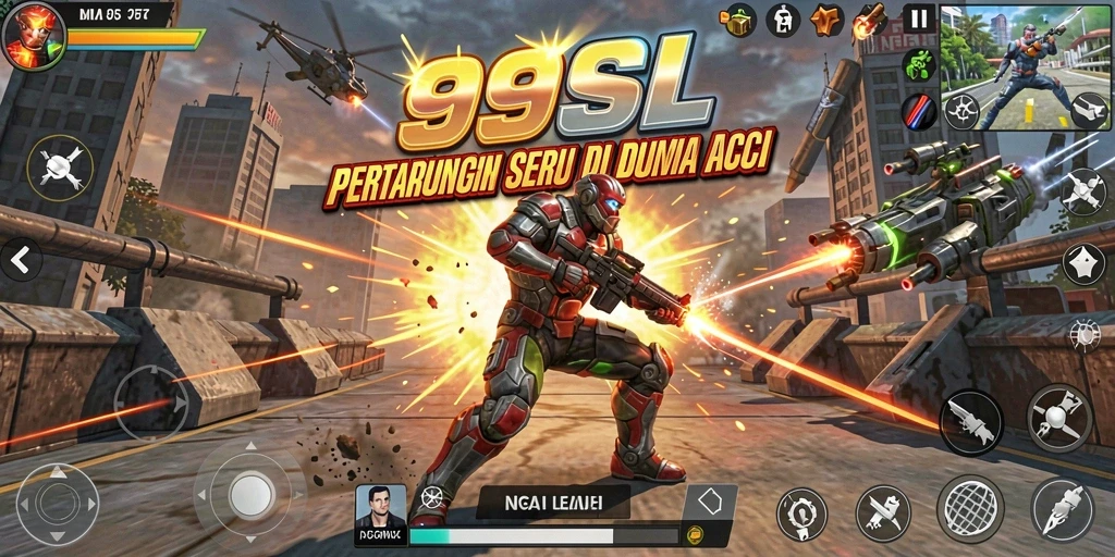Tampilan gameplay seru dalam game aksi 99SL.
