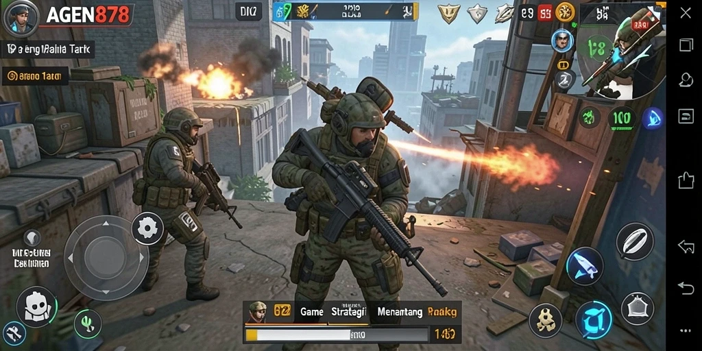 Tampilkan gameplay AGEN878 yang penuh strategi dan taktik.