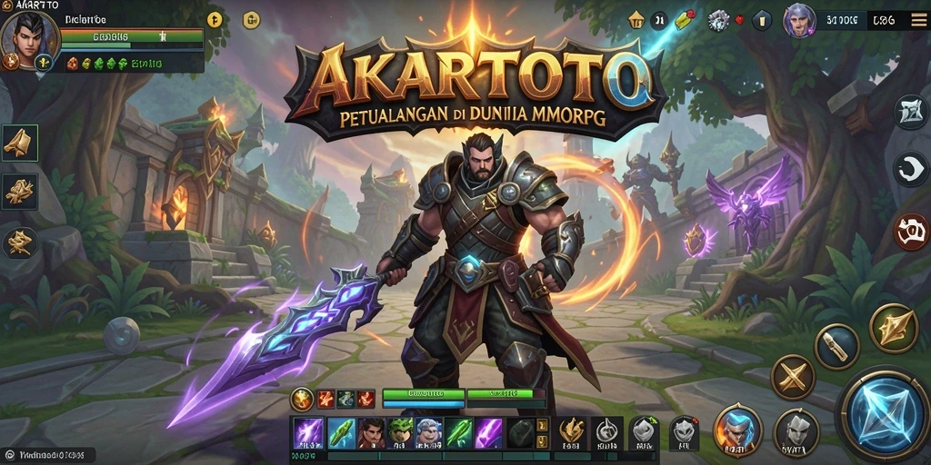 Tampilan gameplay AKARTOTO yang memukau dan penuh aksi di dunia MMORPG.