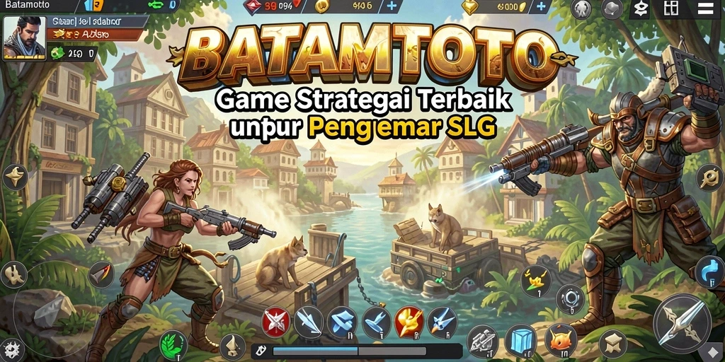 Screenshot utama BATAMTOTO menampilkan aksi pertarungan strategi yang mendebarkan.