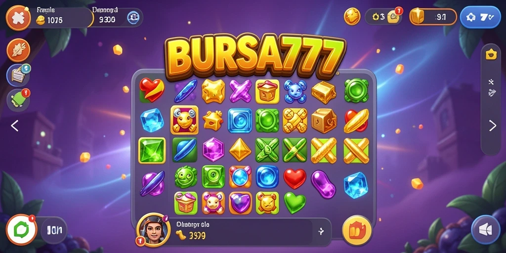 Tampilan gameplay BURSA777 yang penuh warna dan menantang.