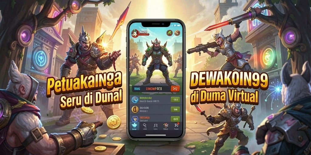 Screenshot gameplay DEWAKOIN99 menunjukkan aksi petualangan dramatis.