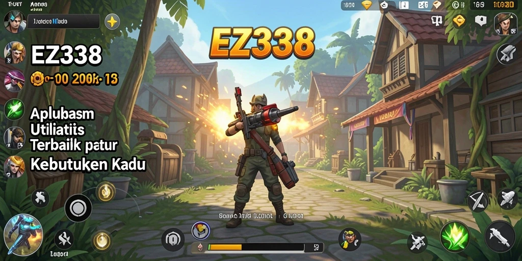 Screenshot utama EZ338 menampilkan antarmuka aplikasi Utility yang sederhana dan fungsional.