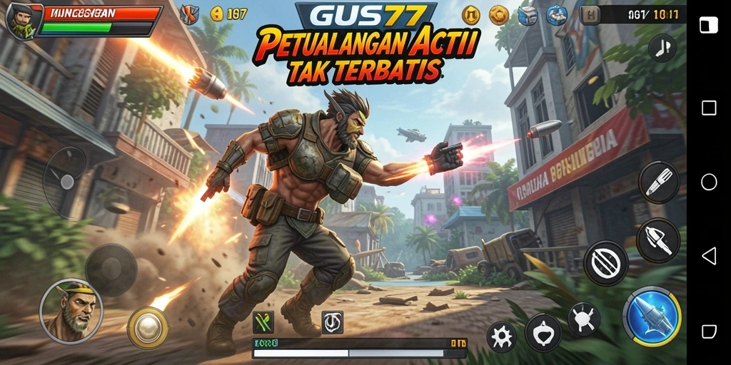 Screenshot GUS77 menunjukkan aksi pertarungan yang menarik dan mendebarkan.