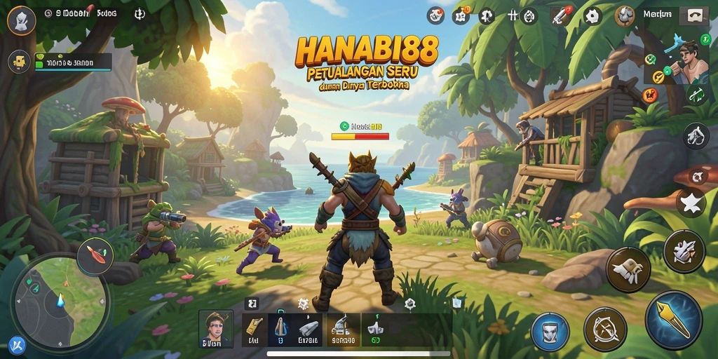 Tampilan gameplay HANABI88 yang memukau dalam dunia terbuka.