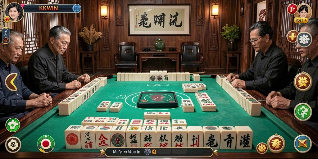 Tampilan gameplay Mahjong yang menarik di KKWIN.