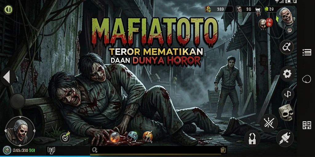 Screenshot gameplay mencekam di MAFIATOTO, tunjukkan kengerian yang nyata.